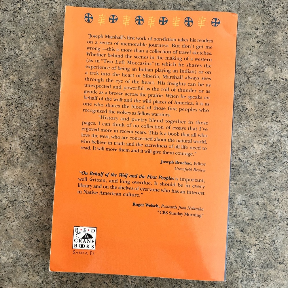 📕 On Behalf of the Wolf and the First Peoples [Marshall] Western Decor Book - Picture 2 of 5